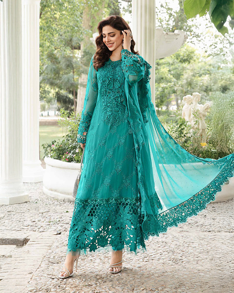 Teal Blossom Grace