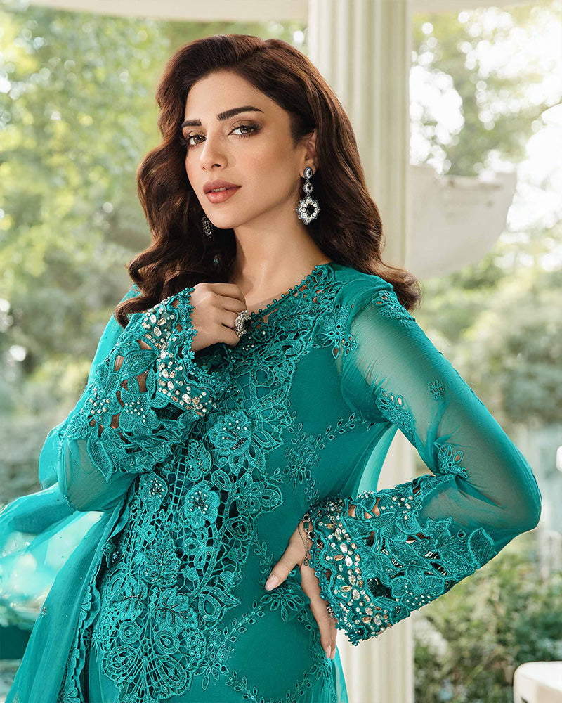Teal Blossom Grace