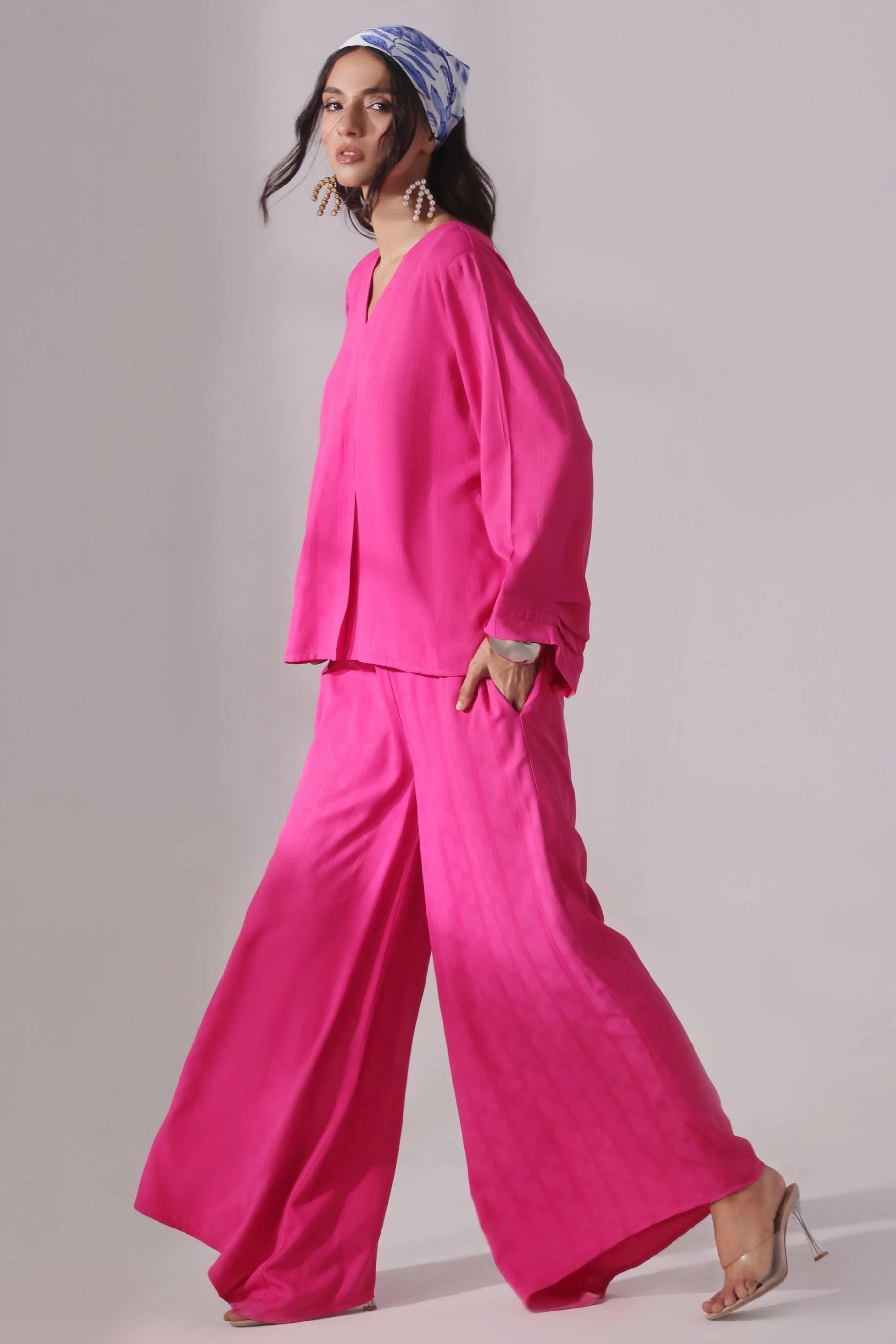 Fuchsia Muse Set - Stitched 2PC