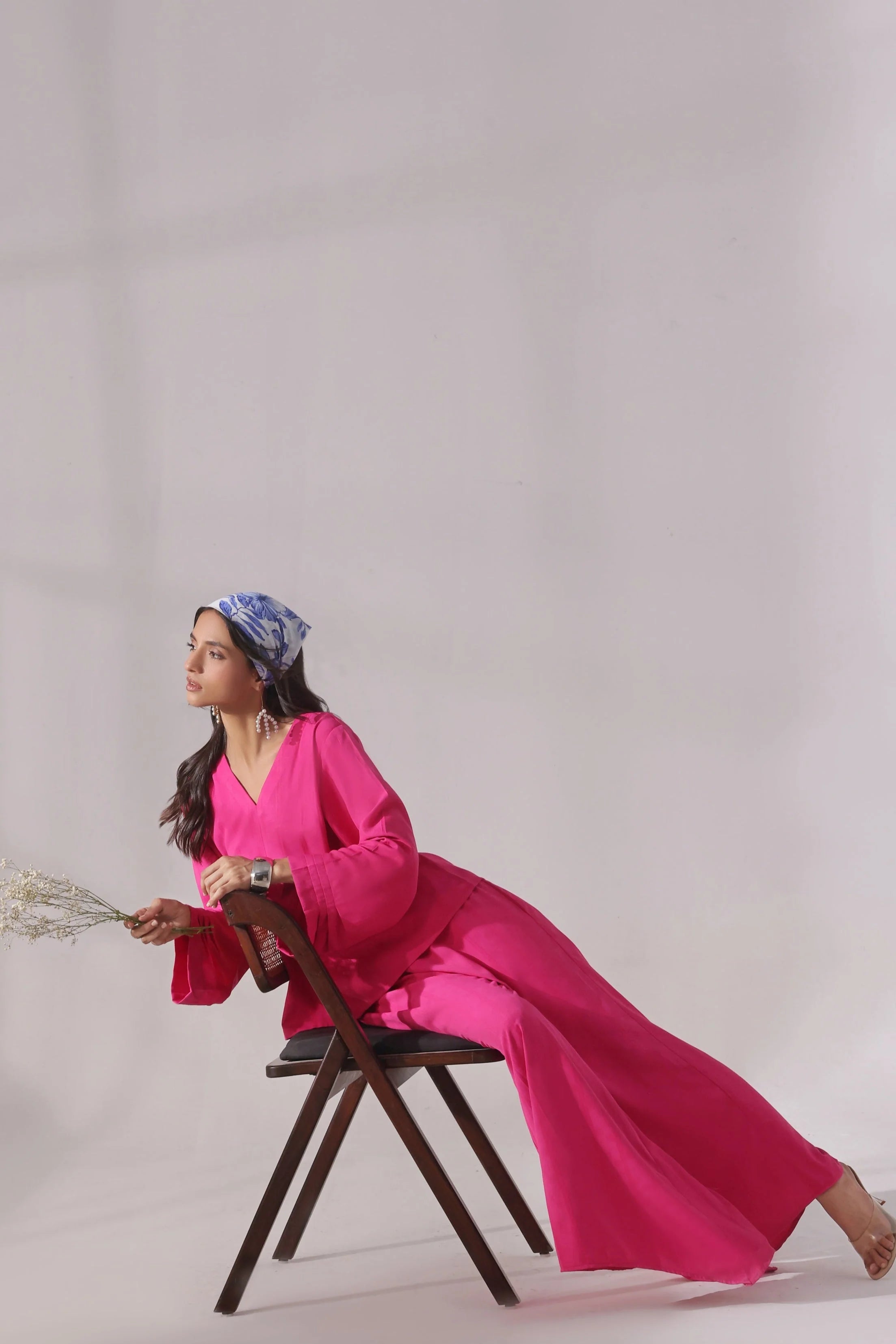 Fuchsia Muse Set - Stitched 2PC