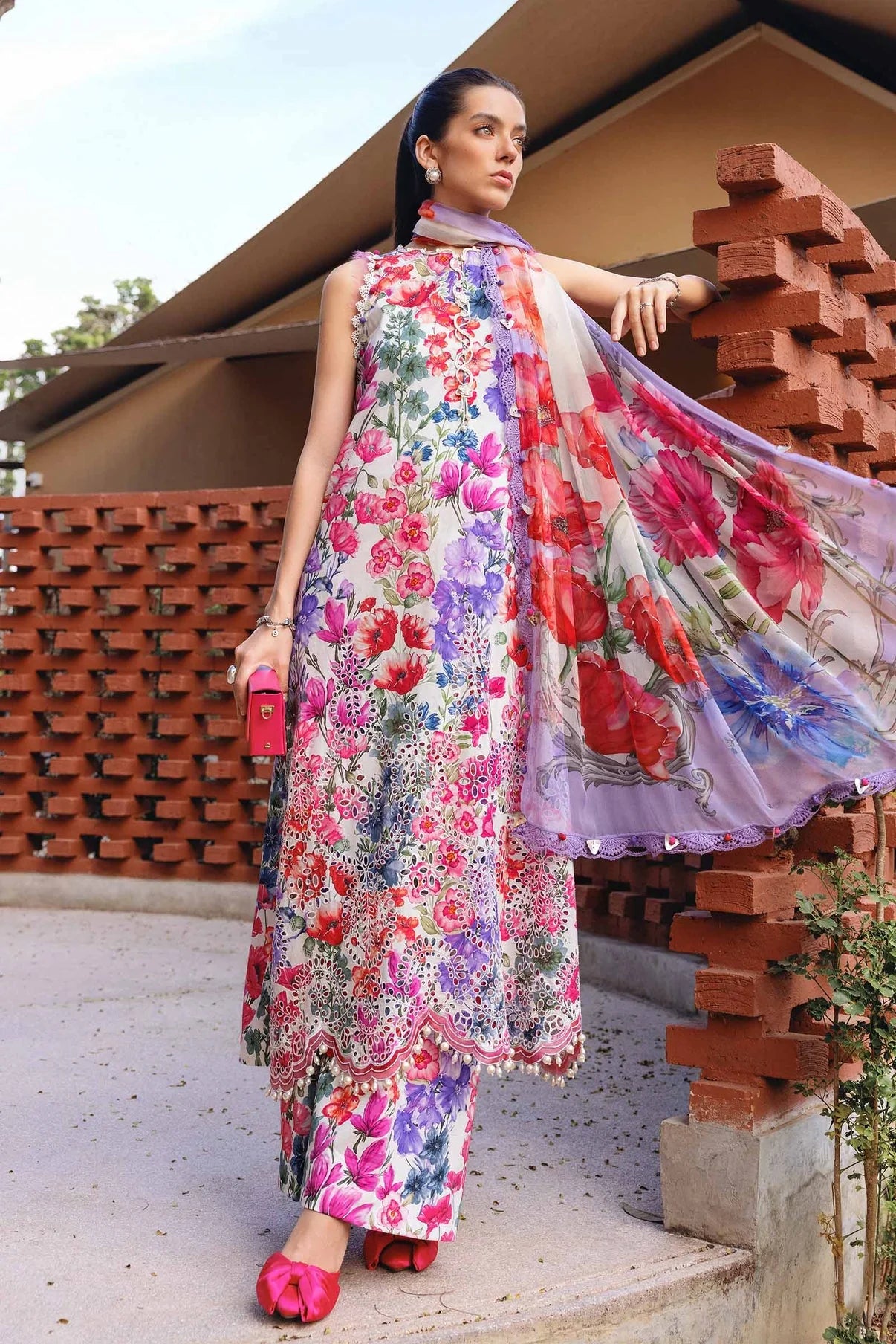 Printed Lawn & Chiffon | 3PC  Unstitched