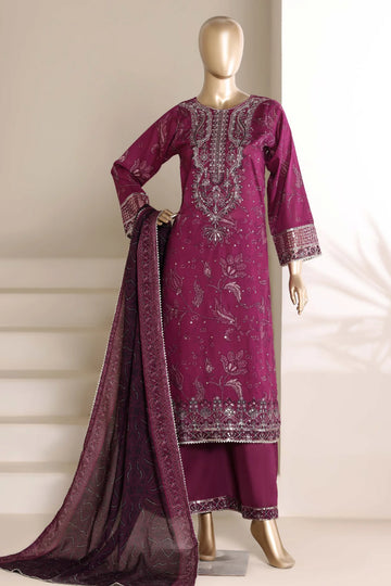 Chic Purple Wear - Stitched 3PC