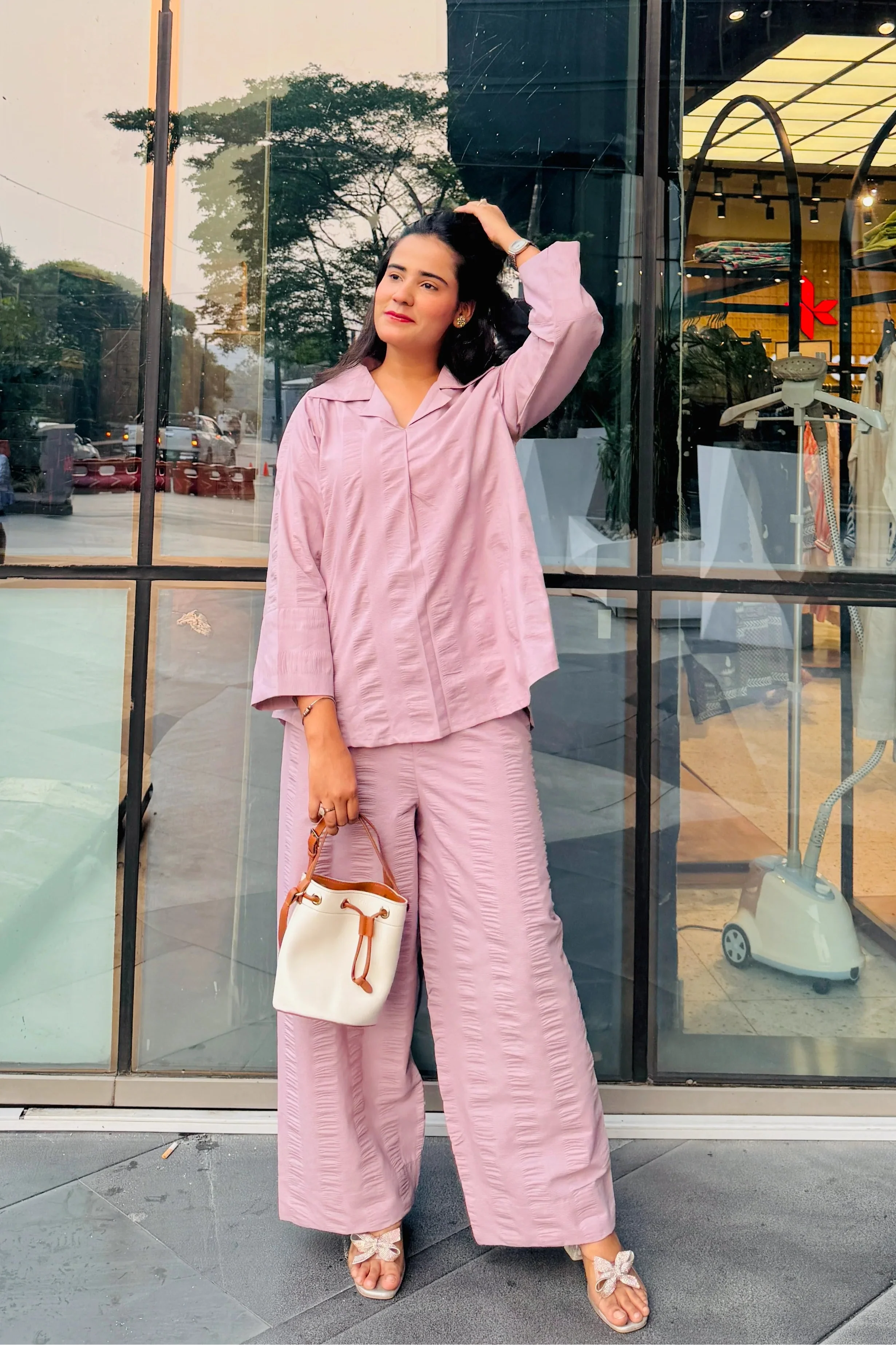 Chic Co-Ord Set - Stitched 2PC