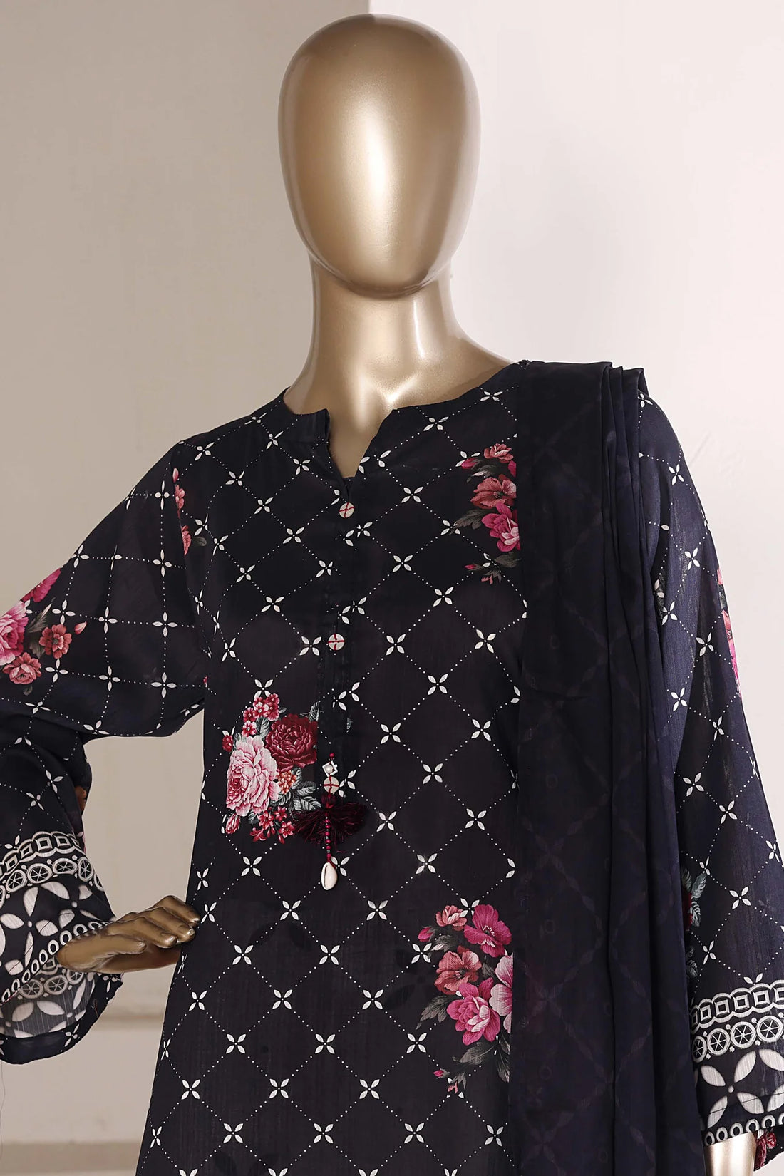 Chic & Minimal Style- Stitched 3PC