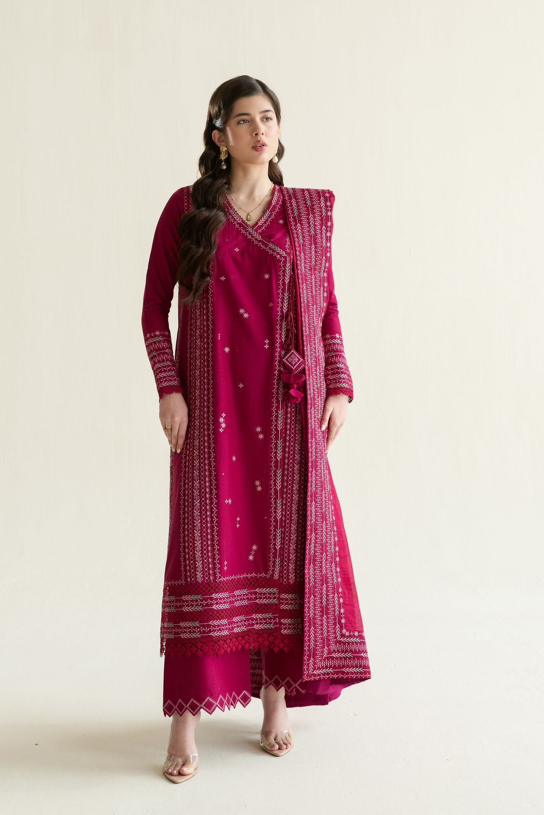Zaib Luxe Aura - Unstitched 3PC