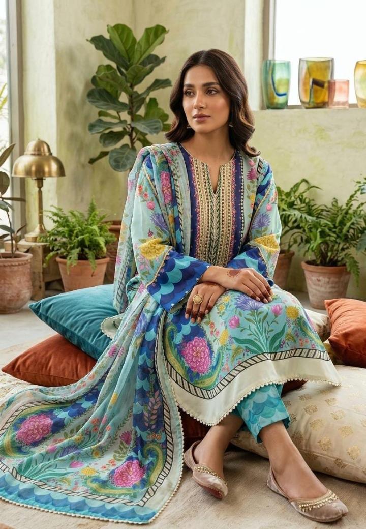 Graceful Gota Line - Stitched 3PC