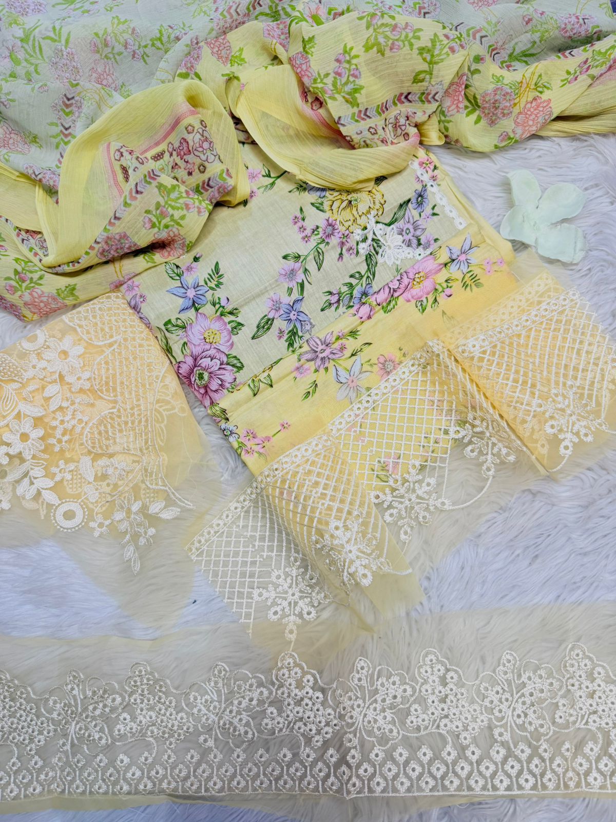 Festive Bloom - Unstitched 3PC