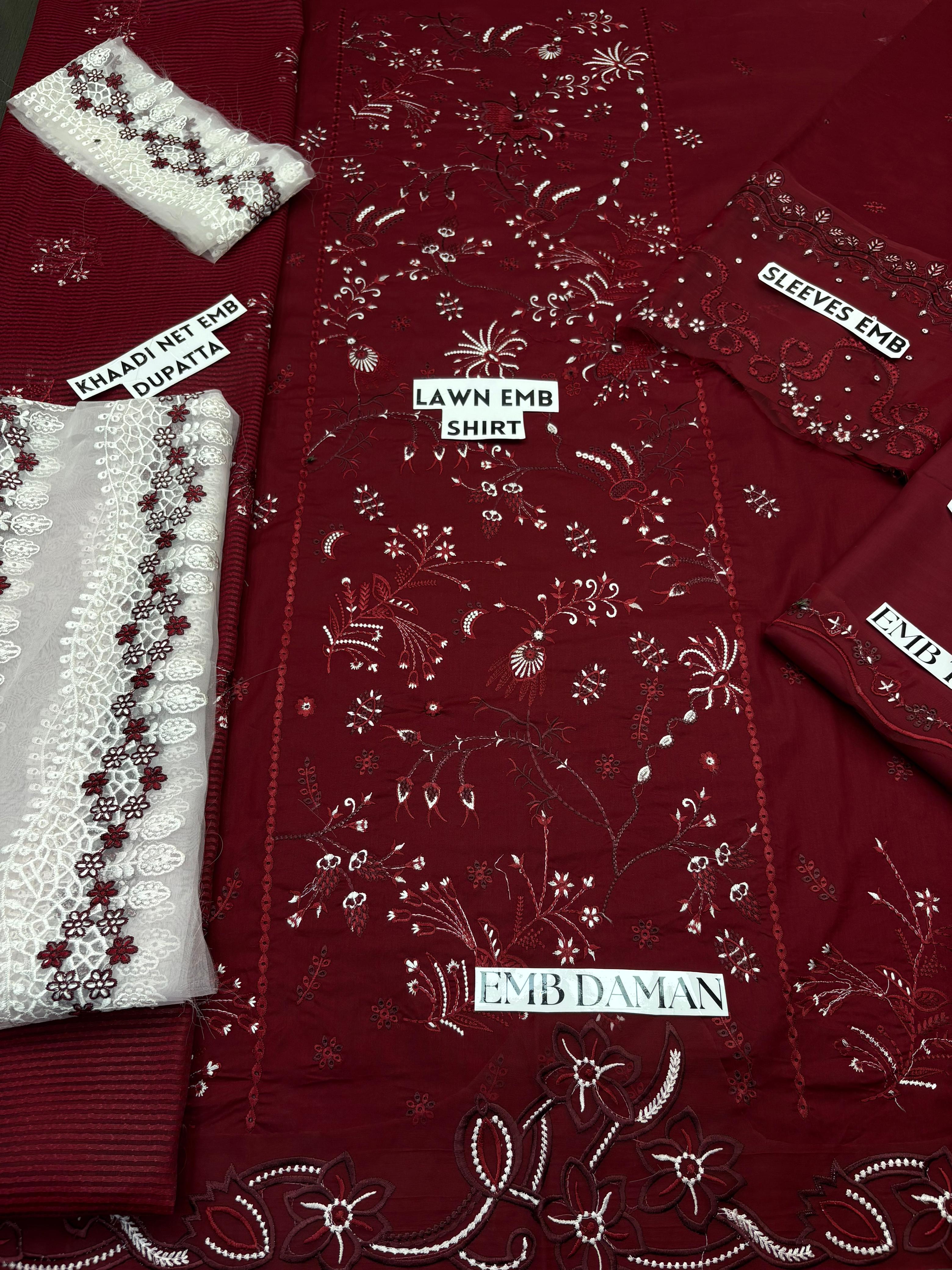 Noore Elegance- Unstitched 3PC