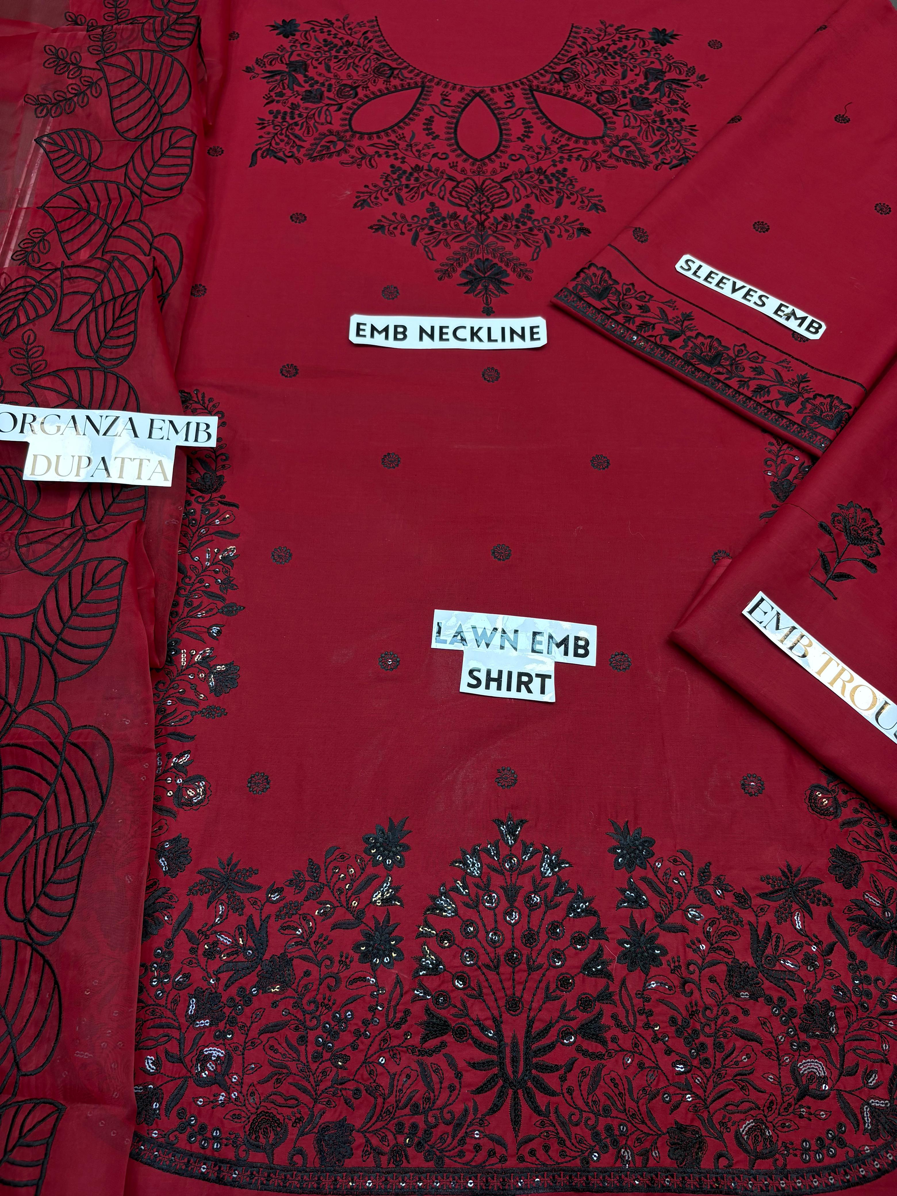 Sequin Lawn- Unstitched 3PC
