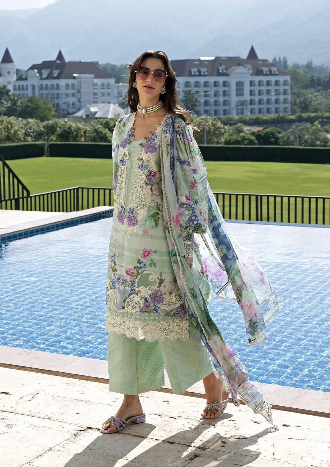 Printed Premium Lawn- Unstitched 3PC