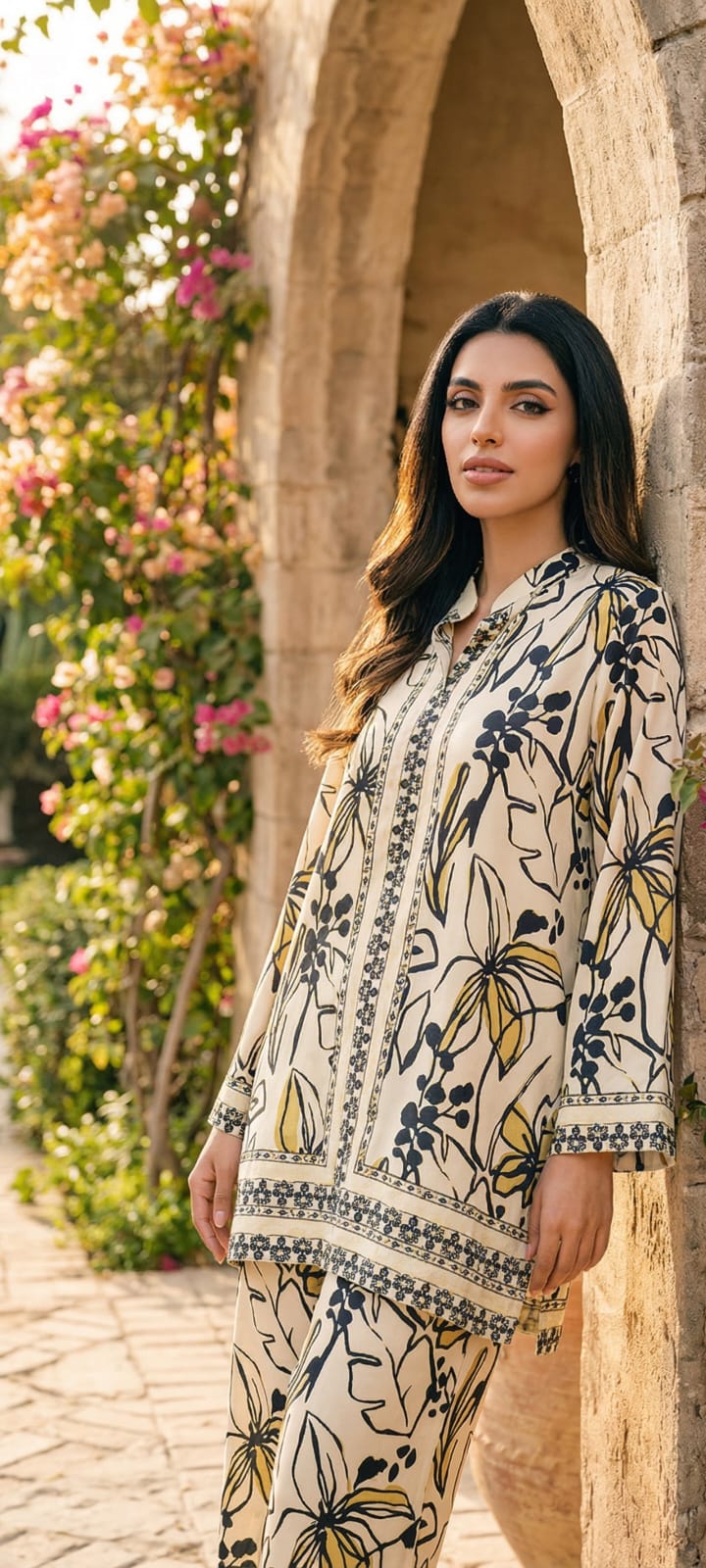 Bloom Silk-Unstitched 3PC