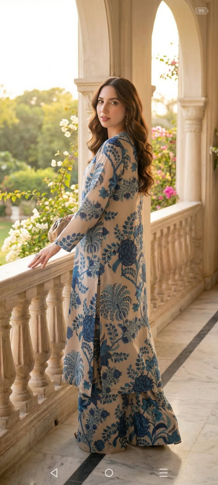 Petal Silk-Unstitched 3PC