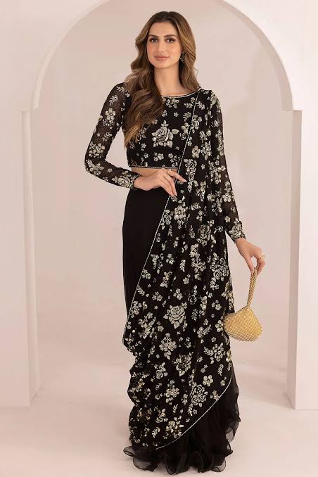 Designer Saree- Unstitched 3PC