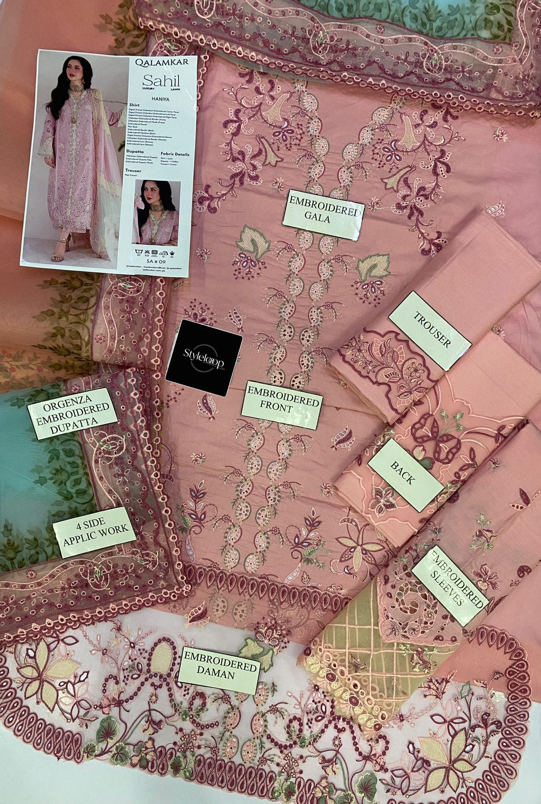 Latest Chikankari Lawn- Unstitched 3PC