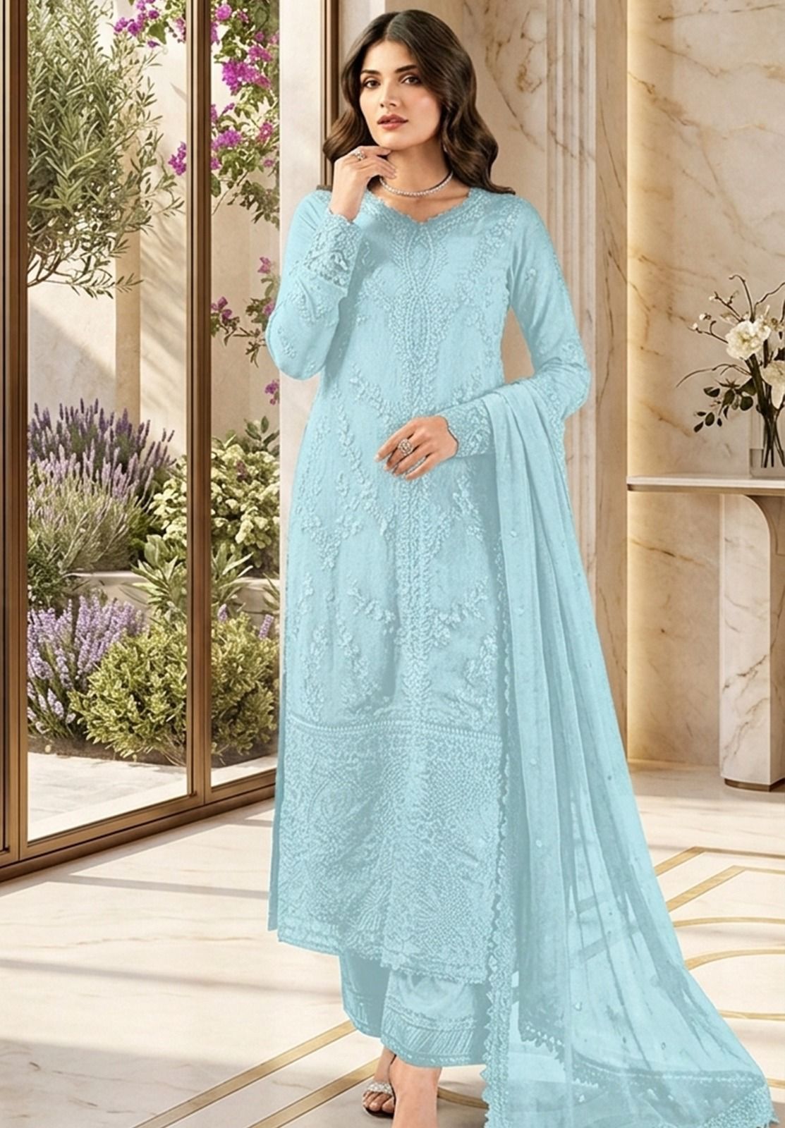 Exclusive Chiffon- Unstitched 3PC