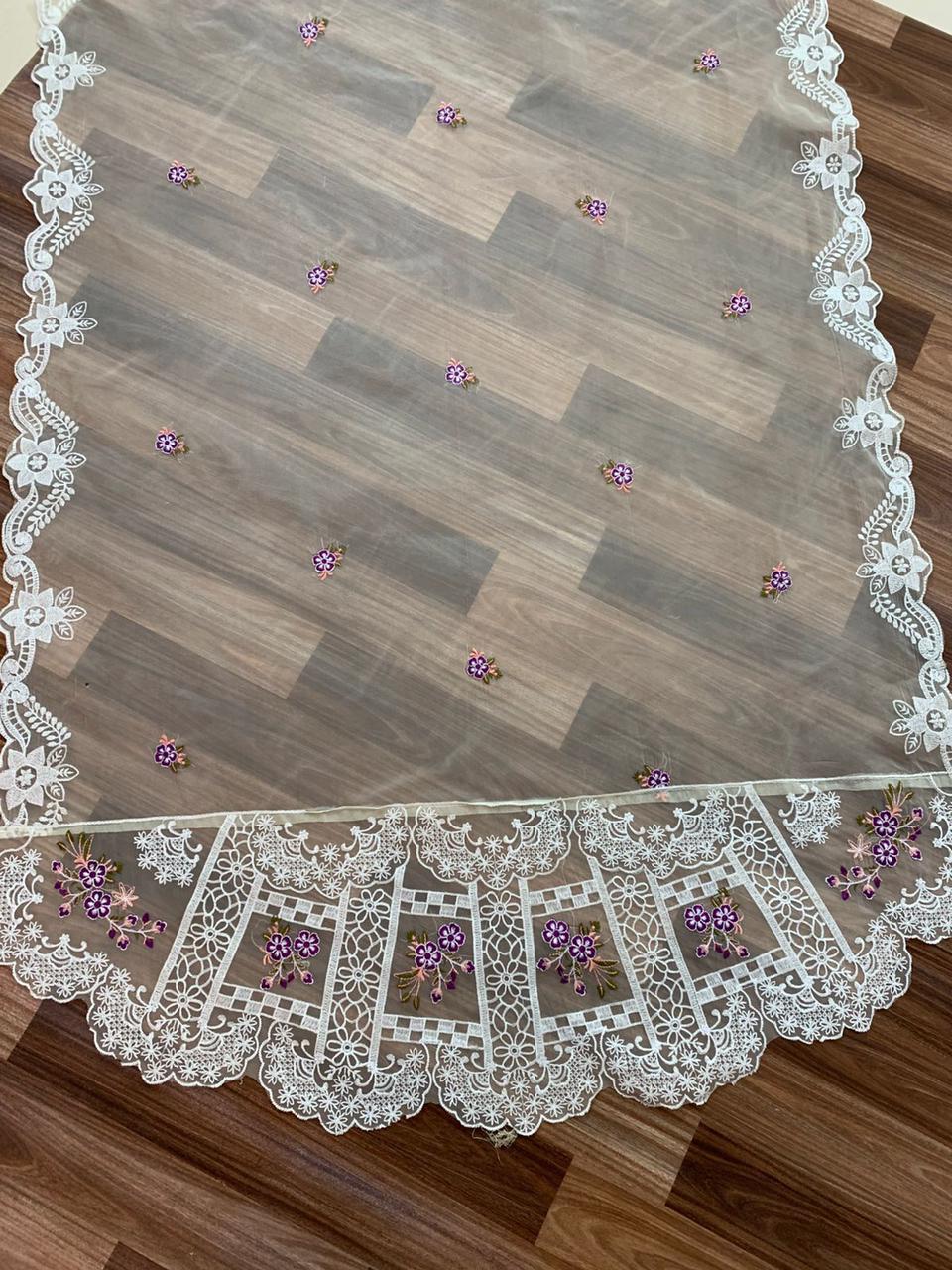 Designer Chikankari Dress- Unstitched 3PC