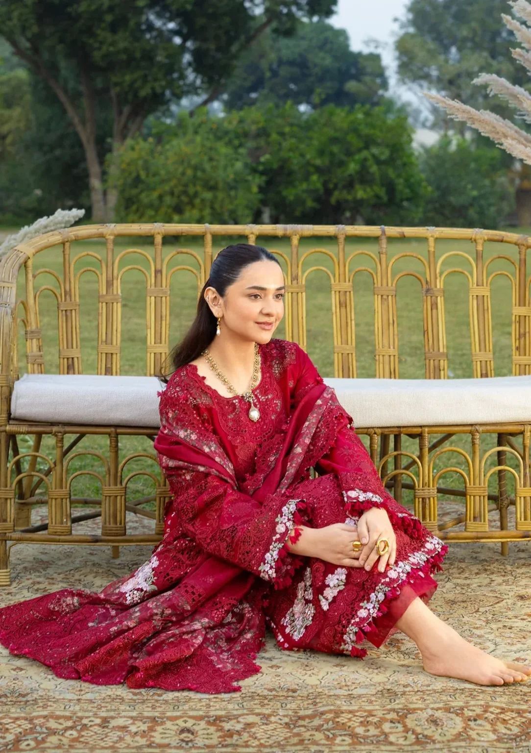 Sunlit Zadi Lawn Ensemble - Unstitched 3PC
