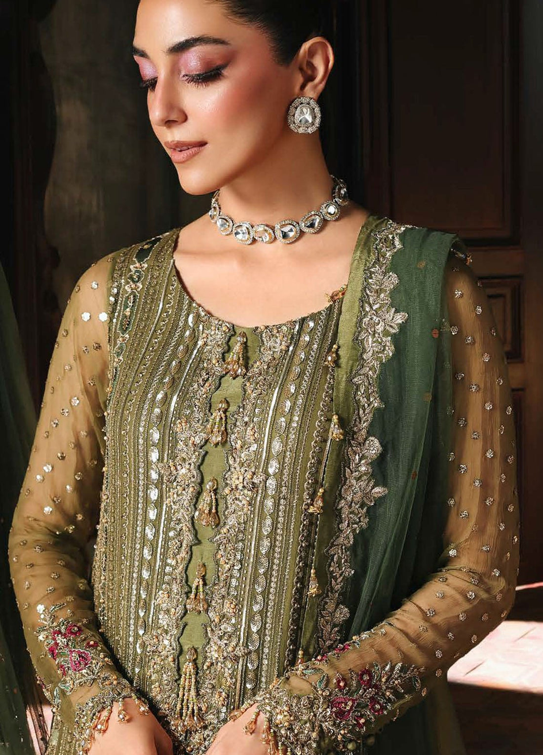 Chiffon Luxury Premium Embroidered | 3PC Unstitched