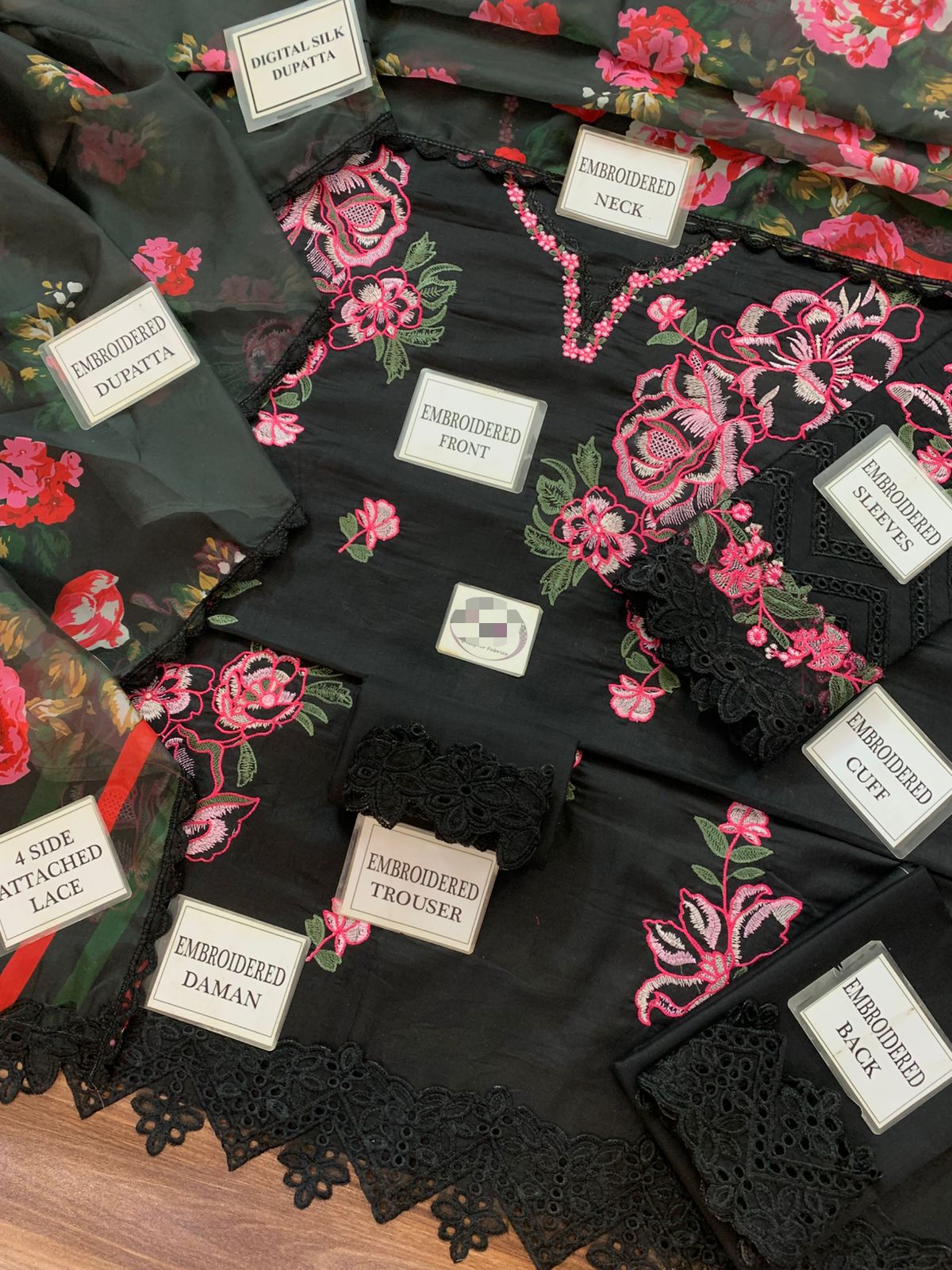 Premium Embroidered Lawn | 3PC Unstitched