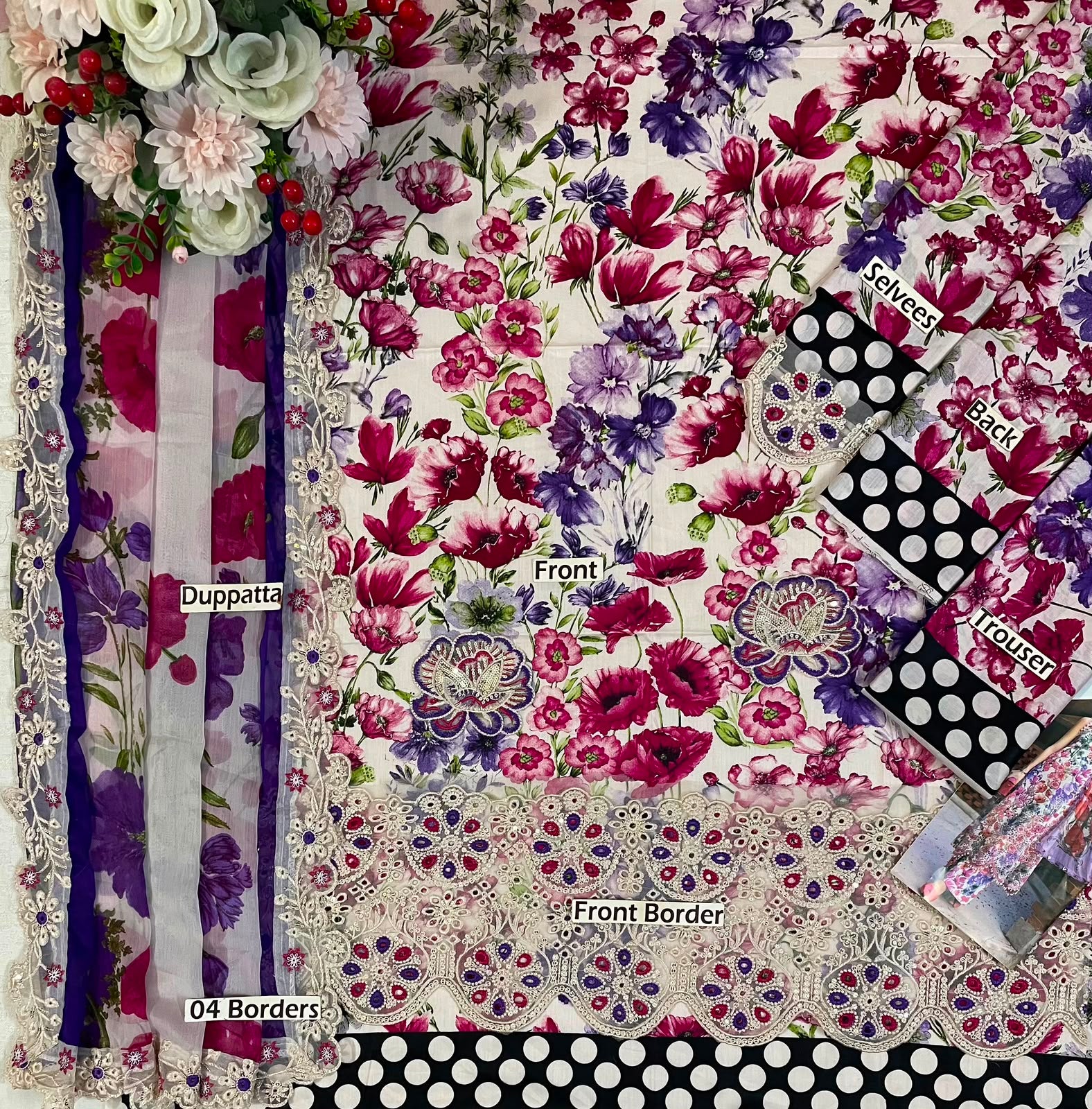 Printed Lawn & Chiffon | 3PC  Unstitched