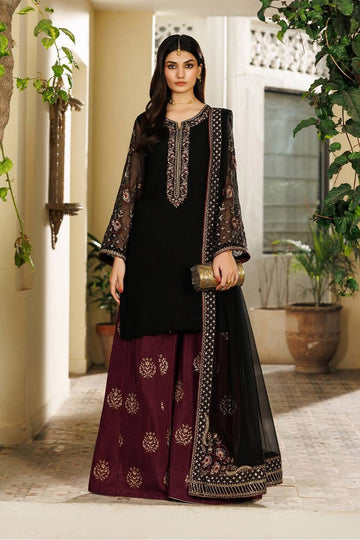 Chiffon Embroidered | Unstitched 3PC