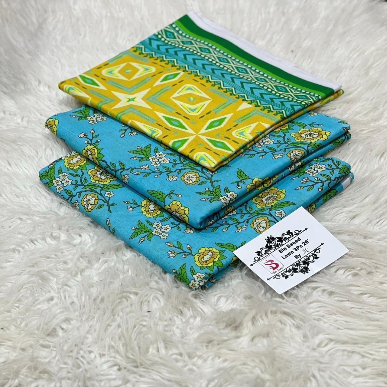Bin Saeed Summer Collection |Unstitched 3PC