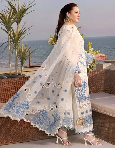 Luxury Cotton Chikankari | 3PC Unstitched