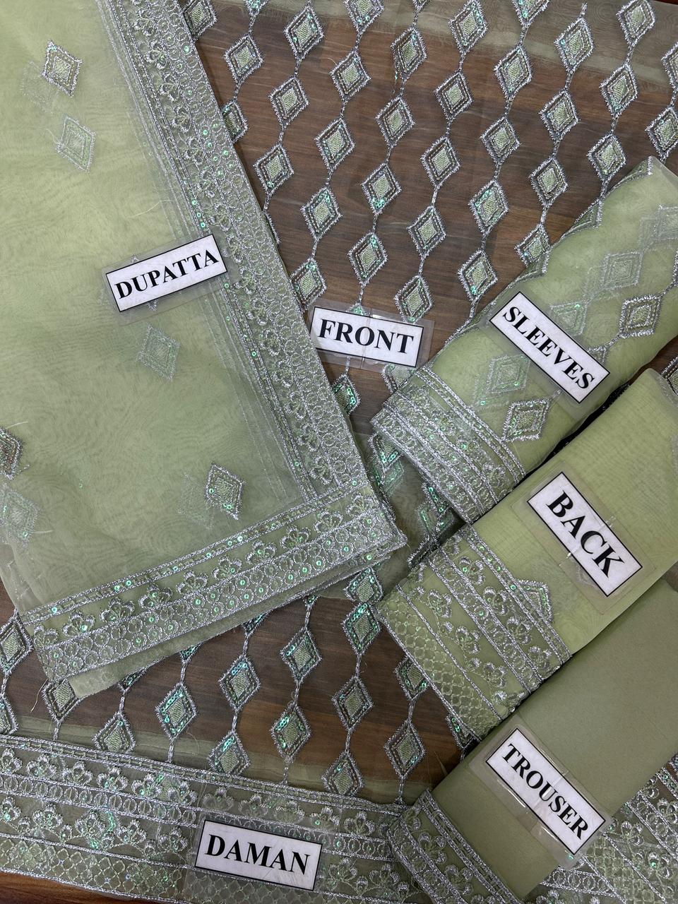 Royal Organza Embroidered | 3PC Unstitched