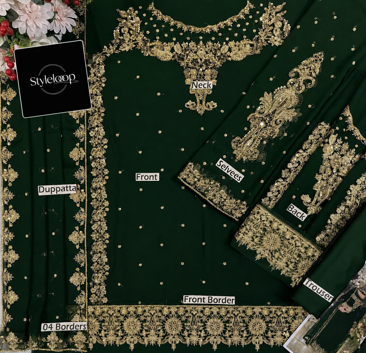 Premium Chiffon Embroidered | 3PC Unstitched