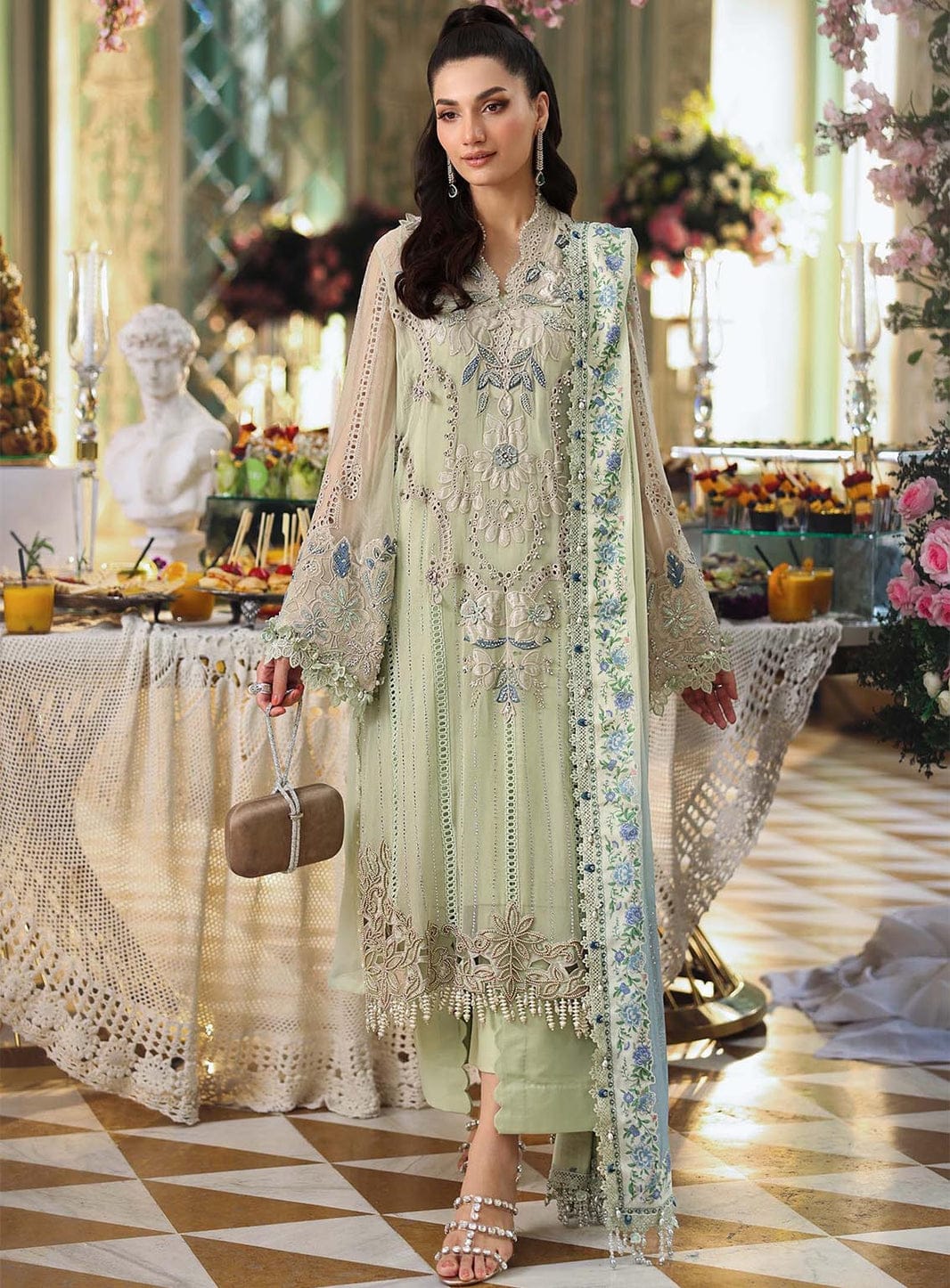 Heavy Embroidered Chiffon | 3PC Unstitched