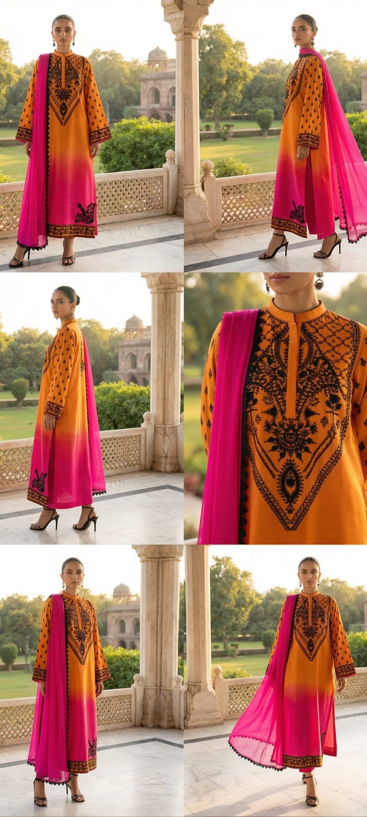 Elegant Printed Ensemble - Unstitched 3PC