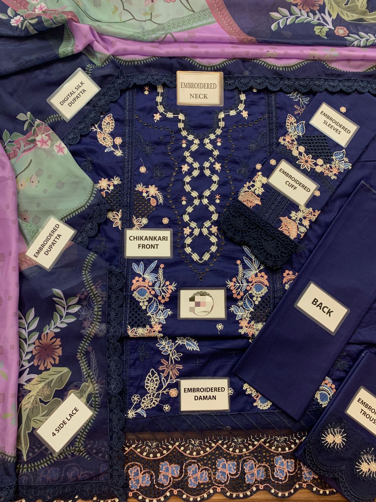 Premium Embroidered Lawn | Unstitched 3PC
