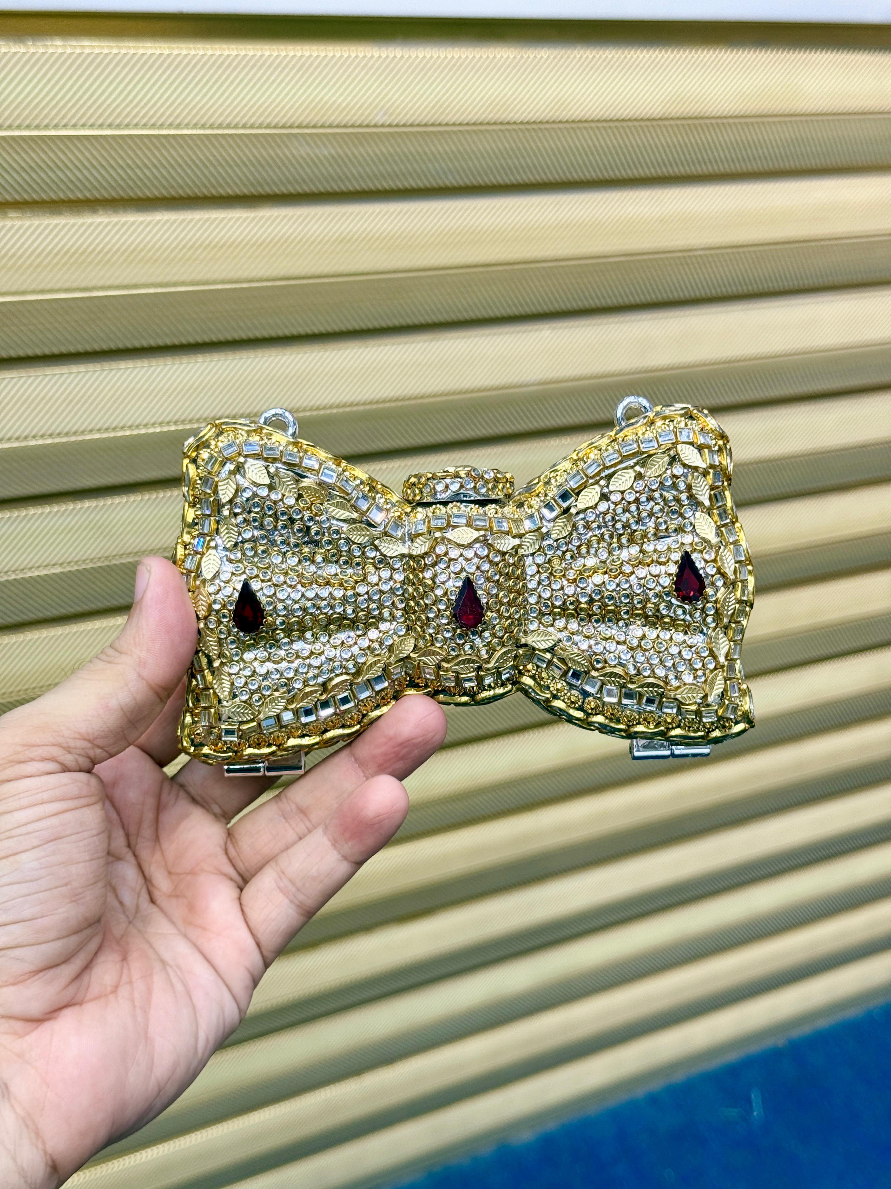 Mini Kundan Clutch